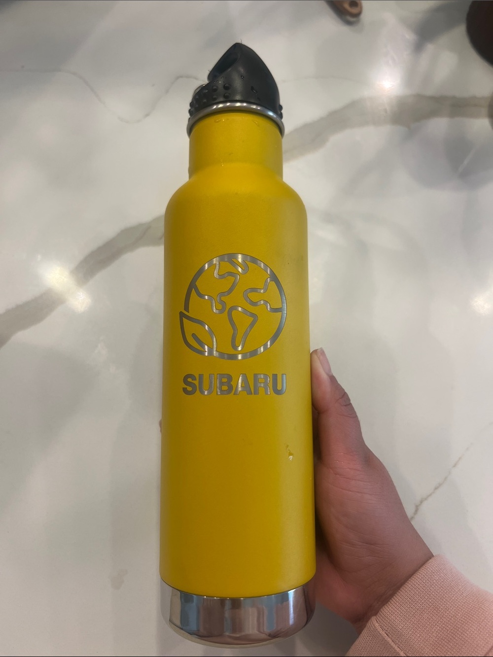 Subaru Insulated Yellow Stainless Steel Water Bottle